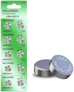 SKOANBE 10PCS AG13 LR44 303 A76 357 SR44 1.5V Battery Button Coin Cell Batteries