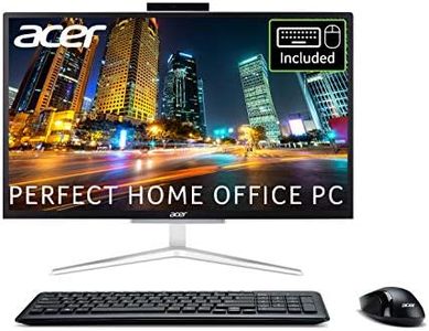 Acer Aspire C22-820 21.5 inch All-in-One PC (Intel Pentium J5040D, 8GB, 1TB HDD, Full HD Display, Wireless Keyboard and Mouse, Windows 10, Silver)