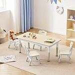 CuFun Kids Table and 4 Chairs Set, 