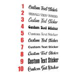 Personalised Car Stickers Custom Text Decal Name Sticker Van Truck Caravan Window Bumper Decals Shop Window Lettering Display Decoration Vinyl Graphics