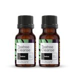 Puretive Organic Tea Tree Essential Oil | For Skin, Hair, Face, Acne Care, Dandruff | Certified Organic 100% Pure, Undiluted Therapeutic Grade | 15ML - Pack of 2