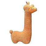 OUKEYI Llama Body Pillow, Giant Alpaca Plush Long Body Pillow,Fluffy Alpaca Stuffed Animal, Cuddly Alpaca Long Pillow Xmas Birthday Valentines Gift for Girls Boys Adults Kids (28 Inches, Brown