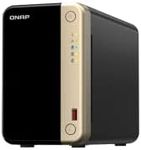 QNAP TS-264-8G-US 2 Bay High-Performance Desktop NAS with Intel Celeron Quad-core Processor, M.2 PCIe Slots and Dual 2.5GbE (2.5G/1G/100M) Network Connectivity (Diskless)