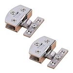 2 Pieces Zinc Alloy Hinge, Glass Door Pivot Hinge Kit, Cabinet Display Cabinet Wine Cabinet Clip Door Hinge Replacement Parts for 5-8mm Thick Glass