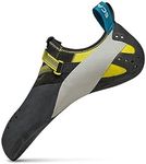 SCARPA Men's Veloce Rock Climbing Shoes for Gym Climbing - Black/Yellow - 8.5