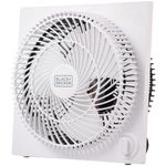 Black & Decker 9 in. Frameless Tabletop Box Fan, White