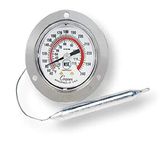 Cooper-Atkins 6142-06-3 Vapor Tension Panel Thermometer with Front Flange, NSF certified, 48" Capillary Length, 40/240°F Temperature Range