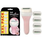 WILKINSON SWORD - Intuition Ultra Moisture For Women | No Shave Gel Needed | Razor Handle + 5 Blade Refills