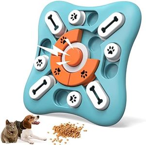 FOXMM Interactive Dog Treat Puzzle Toys for IQ Training & Mental Stimulating,Fun Slow Feeder,Large Medium Small Dogs Enrichment Toys with Squeak Design