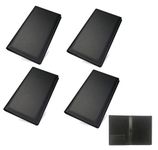 NJ Bill folder for hotel and Restaurant, Check Presenter, Bill folder with Receipt Pocket for Hotel and Restaurant - Black : 4 Pcs