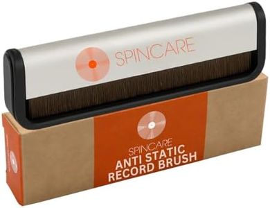 Professional Carbon Fibre Vinyl Cleaning Brush by SPINCARE | Anti Static Vinyl Record Cleaner | Removes Dirt from LP Grooves