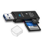 New SD Card Reader USB 3.0, Memory Card Reader, USB SD Card Reader, External Memory Card Readers for Laptop, SD/Micro SD/TF/SDHC/SDXC/MMC Compatible with Windows/OS/Camera/PC/USB Stick