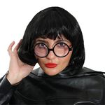 Incredible Fashion Designer Accessory Set - Black Bob Wig, Black Round Glasses - Perfect for Film Character Dress Up, Funny Party Fancy Dress and Other Fancy Dress Events