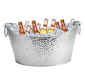 12L Ice Bucket for Parties Large Stainless Steel Drink Bucket with Handle Large Beverage Tub Beer Bucket Champagne Bucket for Families Parties Picnic Bars Clubs