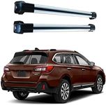 ROKIOTOEX Roof Rack Crossbars Fit for 2015-2019 Subaru Outback Touring, Premier Flush Side Rails, Cross Bars for Rooftop Cargo Box Luggage, Ski Board, Bike Carrier – Silver