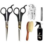 Tifurko Salon/Barber Accessories; Hair Cutting Apron, Hair Cutting Scissors, Spray Bottle Combo for Saloon & Home Use (Free, 6)