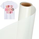 IModeur 5Ft Clear HTV Vinyl for Sublimation - 30.5 x 155 cm Matte Sublimation Vinyl for Cotton Fabric, DIY Crafts, Suitable for Outdoor & Indoor