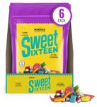 Sweet Sixteen Assorted Licorice Candy – Classic Mix of Sugar-Coated Gummies – 6 packs x 400g, Peanut & Nut-Free Candies, Soft, Chewy, and Always Fresh