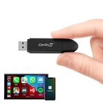 Carlinkit Wireless Carplay Adapter for iPhone, Factory Wired CarPlay 2024 Upgrade Dongle Converts Wired to Wireless, Supports Online Compatible with Cars from 2015 and iPhone iOS 10