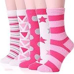 EBMORE Womens Fuzzy Socks Slipper S