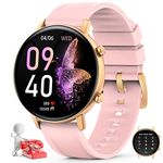 Smart Watch for Women Men(Call Receive/Dial),Waterproof Smart Watches for Android Phones Fitness Trackers Blood Pressure Smartwatch with Text and Call Sport Running Pedometer