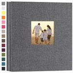 Finksy Linen Hardcover Photo Album 4x6 600 Photos Large Capacity for Family Wedding Anniversary Baby Vacation