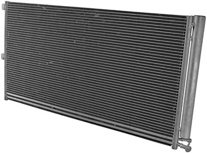 TRQ AC Condenser A/C Air Conditioning w/Oil Cooler & Receiver Drier Compatible with Ford