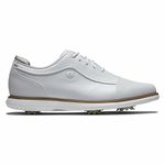 FootJoy Women's Traditions Shield-tip Golf Shoe, White, 7 UK