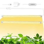 T5 Grow Lights for Indoor Plants with 120 LEDs Small Plant Light Strips, Full Spectrum Led Strip Grow Lights with Auto 3H 6H 12H Timer Brightness Dimmable Cabinet Grow Lights Bars for Greenhouse shelf