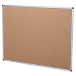 Display Genie Cork Noticeboard – Aluminium Frame – Lightweight – Sturdy – Wall Mount – Pin-Up Board – User-Friendly – Ideal for Office, School & Home (900 x600 mm)