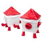 KCT Automatic Raised Chicken Feeder & Drinker Set 10kg/10L Poultry Hen Waterer