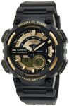 Casio Youth-Combination Analog-Digital Gold Dial Men's Watch - AEQ-110BW-9AVDF (AD206)