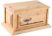 MAKEY'S Tree of Life Wooden Urns for Human Ashes Adult Male/Female, Professional Decorative Cremation Wood Urn for Ashes,Funeral Urn