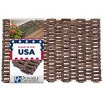 Durable Dura-Rug Recycled Fabric Tire-Link Outdoor Entrance Mat, 24" x 36"