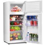 Safeplus 3.4 cu ft. Compact Refrigerator, Mini Fridge with Freezer and Shelves for Dorm Bedroom