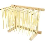 Southern Homewares Collapsible Wooden Pasta Drying Rack Natural Beechwood