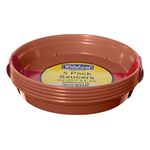 Whitefurze G04118 Garden Pot Saucer for 12.7/ 15cm Pot - Terracotta (Set of 5)