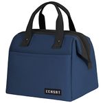 Large Insulated Lunch Bag for Women Men Leakproof Lunch Tote Bags Cooler Bag for Work Travel Adult Thermal Lunch Bags for Office -10L Lunchbox - Blue