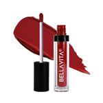 BELLAVITA Kiss-Proof Liquid Lipstick | 4.5 ml | 18-hr Stay | Liquid Lipsticks for Women| Waterproof | Long Lasting | Ultra Matte Finish | Intense Moisturisation | Scarlet Red