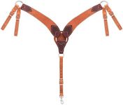 Weaver Leather Harness and Latigo Leather Roper Breast Collar, Burgundy