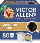 Victor Allen's Coffee Decaf Morning Blend, Light Roast, 80 Count, Single Serve Coffee Pods for Keurig K-Cup Brewers