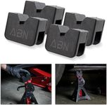 ABN Rubber Slotted Jack Stand Pads Pinch Weld Jack Adapter Car Lift Pinch Blocks 4pk, 1.5x2.5 in - for 2 to 3 Ton Jacks