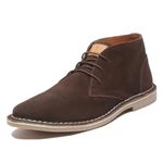 LOUIS STITCH Chukka Boots Men| Suede Leather Boots for Men| Handcrafted Ankle Boot for Men| Formal Office & Business Wear Shoes | Stitch Down Desert Boots | Size-UK09 Brunette Brown (SDSUCKPLBB)