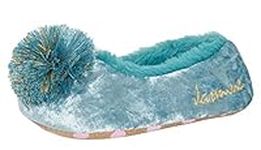 Disney Girls Princess Jasmine Slippers Blue 8 UK Child