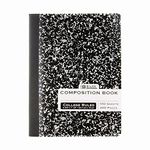 BAZIC C/R 100 Ct. Black Marble Composition Book (Case of 48)