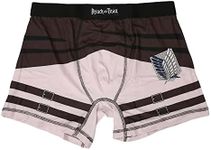 Bioworld Attack On Titan Survey Corps Wings Of Freedom Men's Boxer Briefs-Small Multicolored