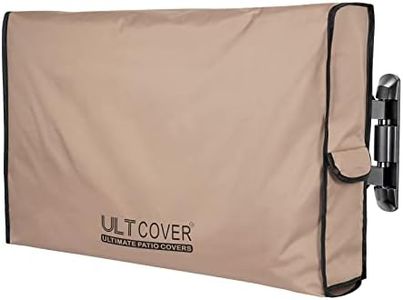 ULTCOVER Waterproof Outdoor TV Cover for 46-49 inch Outside Flat Screen Televisions with Mounts and Stands