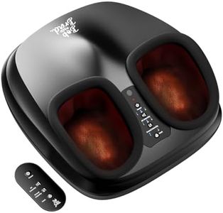 Bob and Brad Lite Foot Massager with Heat, Shiatsu Feet Massager for Plantar Fasciitis, Electric Foot Massagers Deep Kneading, Compression,Circulation- Remote Control, Gifts for Men Women
