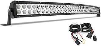 YITAMOTOR 42 Inch 400W Curved LED Light Bar Spot Flood Combo Offroad Lights with 12V Wiring Harness for Truck, Jeep, SUV, UTV, Boat