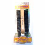 Annie 2 Way Wooden Military Brush #2068 - 2 pieces, Natural bristle, boar bristle, reinforced, wave, 2 sided brush, soft and hard bristle, no more tangles, for all hair types, short hair, long hair, straight, normal, oily, thick, thin, styling brush, by Annie